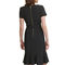Calvin Klein Short Sleeve Tie Front Ruffle Hem Fit and Flare Dress - Image 2 of 3