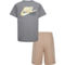 Nike Little Boys NSW Paint Tee and Shorts 2 pc. Set - Image 2 of 6