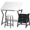 Studio Designs Hourglass Craft Center Angle Adjustable Drafting Table with Drawers - Image 3 of 10