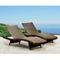 Abbyson Everly Outdoor Wicker Chaise Lounger 2 pk. - Image 1 of 4