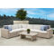 Abbyson Villa 7 pc. Outdoor Wicker Sectional with Sunbrella Fabric, Natural - Image 1 of 9