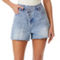 YMI Jeans Juniors Asymmetrical Denim Shorts - Image 1 of 3
