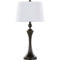 LumiSource Flint 30.75 in. Metal Table Lamp with USB 2 pc. Set - Image 2 of 10
