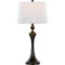 LumiSource Flint 30.75 in. Metal Table Lamp with USB 2 pc. Set - Image 3 of 10