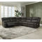 Leather+ by Ashley Mackie Pike 5 pc. Power Reclining Sectional - Image 1 of 10