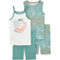 Carter's Little Girls Mermaid 100% Cotton Snug Fit 4 pc. Pajama Set - Image 1 of 3
