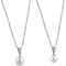 Imperial Sterling Silver Cultured Pearl Mother and Daughter Pendant 2 pc. Set - Image 1 of 2