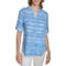 Calvin Klein Printed Roll Sleeve Crew Neck Top - Image 1 of 5
