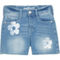 Wallflower Girls Floral Applique Denim Shorts - Image 1 of 2