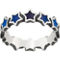 James Avery Sterling Silver Enamel Connected Stars Ring - Image 2 of 2