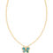 Kendra Scott Mae Butterfly Gold Indigo Watercolor Illusion Pendant Necklace - Image 1 of 5