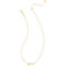 Kendra Scott Gold White Pearl Mama Script Necklace 19 in. - Image 2 of 2