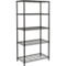 Honey Can Do 5 Tier Black Shelving System - Image 1 of 7