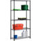 Honey Can Do 5 Tier Black Shelving System - Image 2 of 7