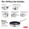 OXO Mira 3-Ply Stainless Steel Cookware Pots and Pans 10 pc. Set - Image 2 of 8