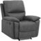 DHP Labatte Recliner with Dual USB Port, Charcoal Faux Leather - Image 1 of 8