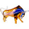 Dale Tiffany Rave Bull Handcrafted Art Glass Figurine - Image 1 of 6