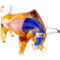 Dale Tiffany Rave Bull Handcrafted Art Glass Figurine - Image 2 of 6
