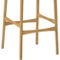 Armen Living Erie Woven Paper Cord and Oak Wood Barstool - Image 7 of 10