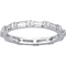 PalmBeach Sterling Silver Bezel Set Simulated Birthstone Eternity Band - Image 1 of 2