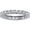 PalmBeach 10K White Gold Cubic Zirconia Eternity Band - Image 1 of 3