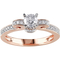 Diamore 14K Rose Gold 1/2 CTW Diamond Engagement Ring - Image 1 of 3