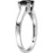 Sofia B. 10K White Gold 1 ct. Princess Cut Black Diamond Solitaire Engagement Ring - Image 2 of 3