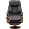 Progressive Furniture Montreal Recliner and Ottoman in Top Grain Leather - Image 2 of 2