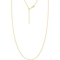 14K Gold 22 in. Adjustable Sparkle Chain - Image 2 of 4