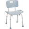Drive Medical Bathroom Safety Shower Tub Bench Chair with Back - Image 1 of 4