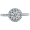 10K White Gold 1/2 CTW Diamond Bridal Ring - Image 1 of 3