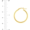 14K Gold 25mm Hoop Earrings - Image 2 of 2