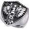 Men's Sterling Silver Eagle Shield Ring - Image 1 of 2
