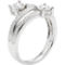 2 in Love 14K White Gold 1/2 CTW Two Diamond Illusion Plate Ring - Image 2 of 2