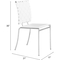 Zuo Criss Cross Dining Chair 4 Pk. - Image 7 of 9