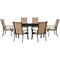 Hanover Brigantine 7 pc. Outdoor Dining Set with Glass Top Table - Image 1 of 4