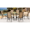 Hanover Brigantine 7 pc. Outdoor Dining Set with Glass Top Table - Image 2 of 4