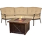 Hanover Traditions 2 pc. Outdoor Lounge Set with Durastone Fire Pit - Image 1 of 4