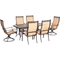 Hanover Manor 7 pc. Outdoor Dining Set with 2 Swivel Rockers - Image 1 of 4