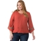 AGB Plus Size Gauze Top - Image 1 of 2