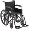 Drive Medical Silver Sport 1 Wheelchair, Full Arms, Swing away Removable Footrest - Image 1 of 2