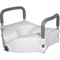 Drive Medical Elevated Raised Toilet Seat with Removable Padded Arms, Standard Seat - Image 1 of 2