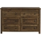 Ameriwood Home Farmington 6 Drawer Dresser Rustic - Image 1 of 4