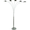 Artiva USA Micah 88 in. Modern 5 Arch Brushed Steel Floor Lamp with Dimmer - Image 1 of 2