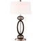 Artiva USA Infinity 34 In. Walnut and Brushed Steel Table Lamp - Image 1 of 2