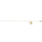 14K Yellow Gold Adjustable Mary and Cross Anklet - Image 2 of 3
