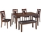 Signature Design by Ashley Bennox Dining Room Table Set with Bench - Image 1 of 3
