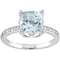 Sofia B. Aquamarine and Diamond Accent Ring in 10K White Gold - Image 1 of 3