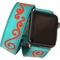 iBand Pro Teal Leather Pink Swirl Watchband for Apple Watches - Image 2 of 3