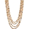 Sterling Silver 19 In. Multi Strand Bronze Freshwater Pearl Necklace - Image 1 of 2
